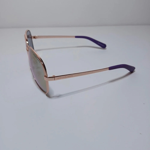 New MICHAEL KORS Sunglasses CHELSEA MK 5004 100325 Rose Gold Tone Purple Mirror - Picture 2 of 5
